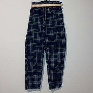 Green Plaid Pants